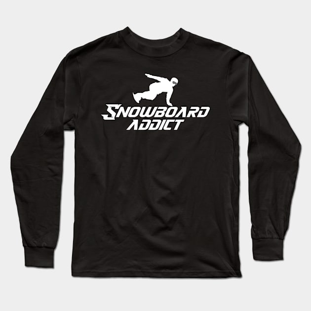 snowboard addict Long Sleeve T-Shirt by Jabinga